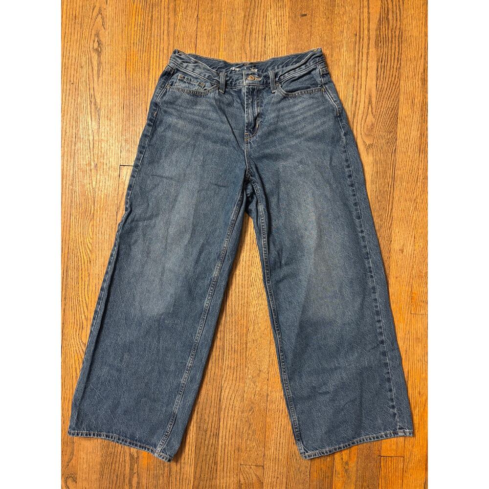 Old Navy WOW Baggy Wide Leg Jeans Size 8 Mid Rise Loose Fit - Picture 3 of 8